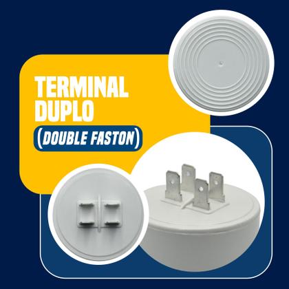 Imagem de Kit 10 Capacitor Permanente 17uF 440/450Vac EPX com Terminal Duplo