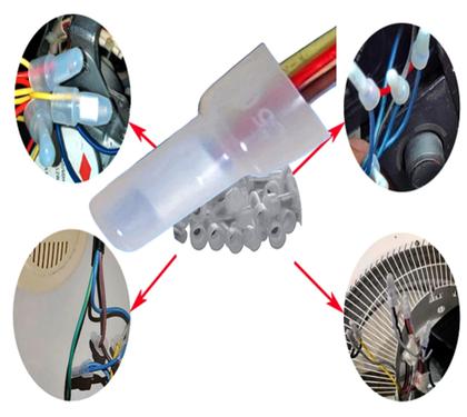 Imagem de Kit 10 Capinhas Trava Fio Metálico Ce5 Multiuso de 10 à 20 amperes rede 110v e 220v