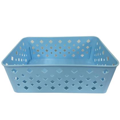 Imagem de Kit 10 Cesto Multiuso Organizador Premium Azul 123Organizei