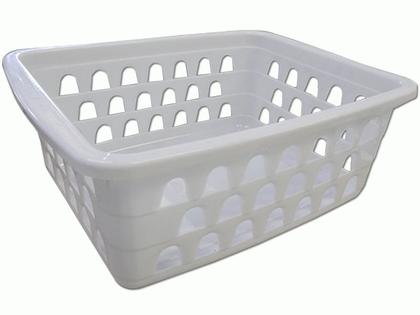 Imagem de Kit 10 Cestos Multiuso Branco + Caixa Organizadora  56 L