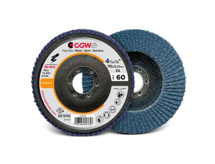 Imagem de Kit 10 Cgw Disco Flap Fibra 115 X 22.23 Gr60 T-27 Economy