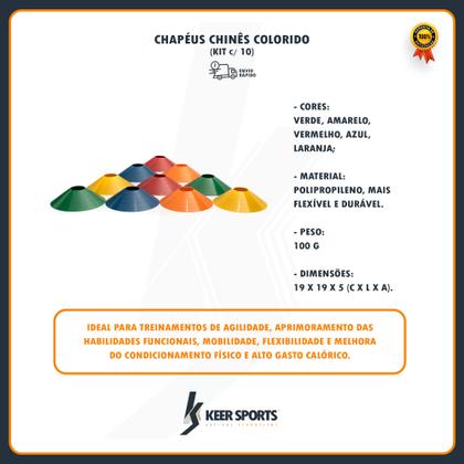 Imagem de Kit 10 Chapéus Mini Half Cone Chinês Colorido
