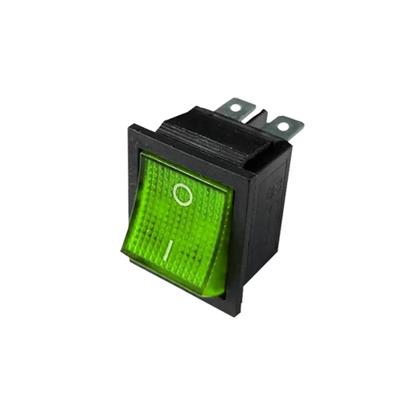 Imagem de Kit 10 chave gangorra 16a 4polos on-off verde