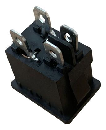 Imagem de Kit 10 Chave Gangorra Kcd1-104n Liga Desliga 4 Terminais Neon Verde