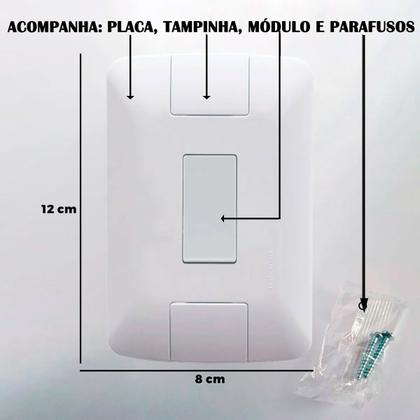 Imagem de Kit 10 Cj 4X2 1 Interruptor Simples Tramontina 6 A 250 V 