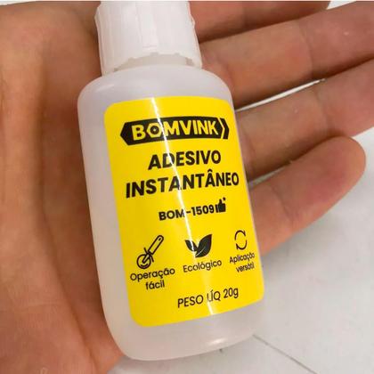 Imagem de Kit 10 Colas Adesivo Instantâneo Ultra Forte 20g Multiuso Resistente à Água