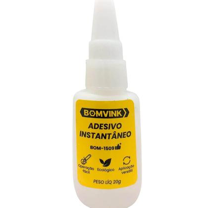 Imagem de Kit 10 Colas Adesivo Instantâneo Ultra Forte 20g Multiuso Resistente à Água