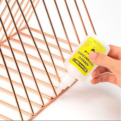 Imagem de Kit 10 Colas Adesivo Instantâneo Ultra Forte 20g Multiuso Resistente à Água