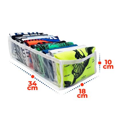 Imagem de Kit 10 Colmeia Organizador de Gaveta para Bermudas, Camisetas Juvenis, Roupa Infantil