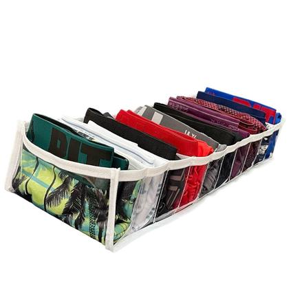 Imagem de Kit 10 Colméia Organizadora De Gavetas Transp. 10 Divisórias