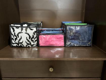 Imagem de Kit 10 Colméia Organizadora De Gavetas Transp. 10 Divisórias