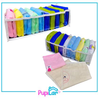 Imagem de Kit 10 colmeias organizadoras m (10x15x35)  p/ fraldas/cuecas/bodys - pupilar