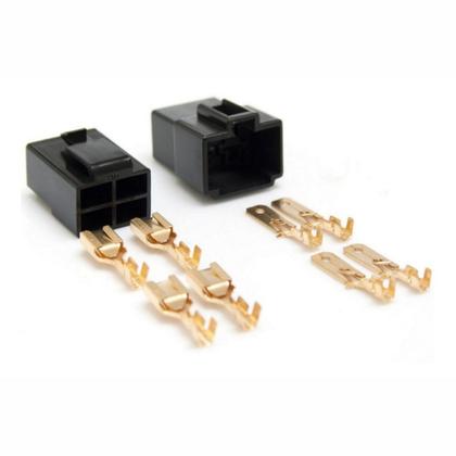 Imagem de Kit 10 Conector 4 Vias Technoise Com Trava Macho E Fêmea Som