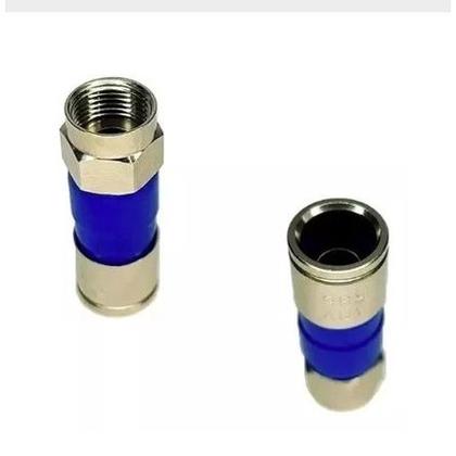 Imagem de Kit 10 conector f compressao rg6 proeletronic cnf60012a
