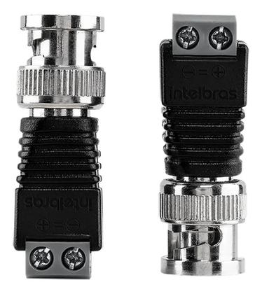 Imagem de Kit 10 Conector Intelbras Conex 1000 Com Borne Bnc Macho 