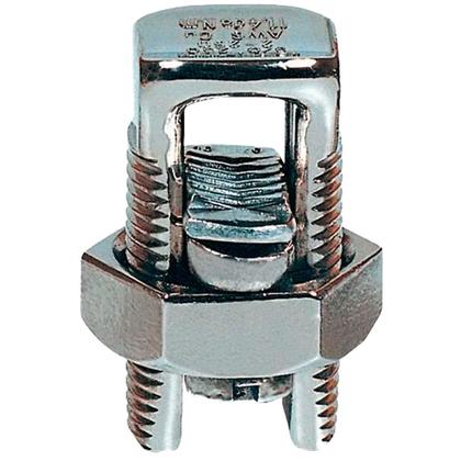 Imagem de Kit 10 Conector Parafuso Fendido Cabos Fios 25mm Split Bolt