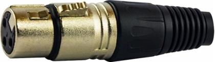 Imagem de Kit 10 Conector Xlr Canon Femea Tipo Neutrik Preto 1892