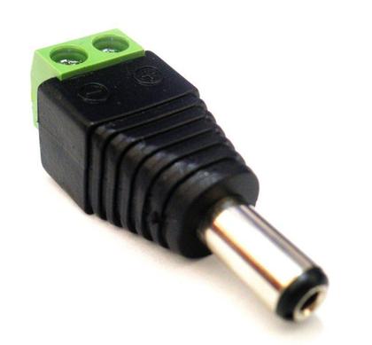 Imagem de Kit 10 Conectores Plug P4 Macho com Borne para CFTV com Indicadores de Positivo e Negativo 004 504