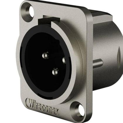 Imagem de Kit 10 Conectores Plug Wireconex XLR WC1033 Macho 3 Polos