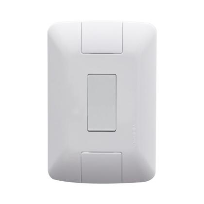 Imagem de Kit 10 Conjuntos 4x2 Com 1 Interruptor Simples 6A 250V Branco 57241001 Aria Tramontina
