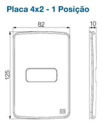 Imagem de Kit 10 Conjuntos 4x2 tomada 20A Composé Weg Branco 13272664