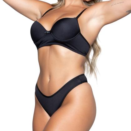 Imagem de Kit 10 Conjuntos Lingerie Básico Vekyo Calcinha e Sutiã Com Bojo