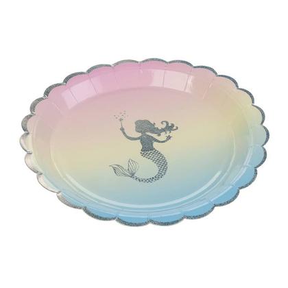 Imagem de Kit 10 Copos + 10 Pratos De Papel Ecológico Sereia Original