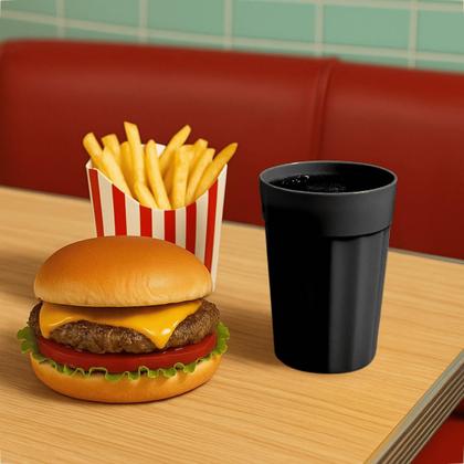 Imagem de Kit 10 Copos 350 ml de Plastico Merenda Festas Crianças Reutilizavel