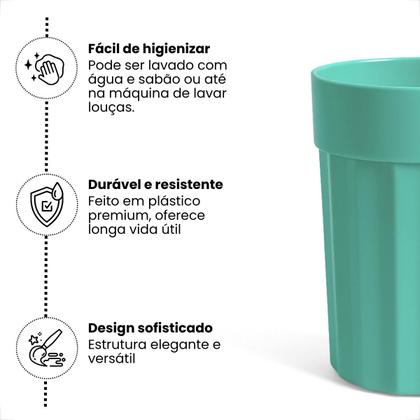 Imagem de Kit 10 Copos 350 ml de Plastico Merenda Festas Crianças Reutilizavel