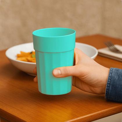 Imagem de Kit 10 Copos 350 ml de Plastico Merenda Festas Crianças Reutilizavel