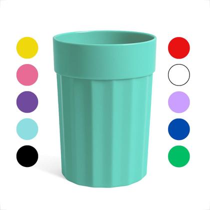 Imagem de Kit 10 Copos 350 ml de Plastico Merenda Festas Crianças Reutilizavel