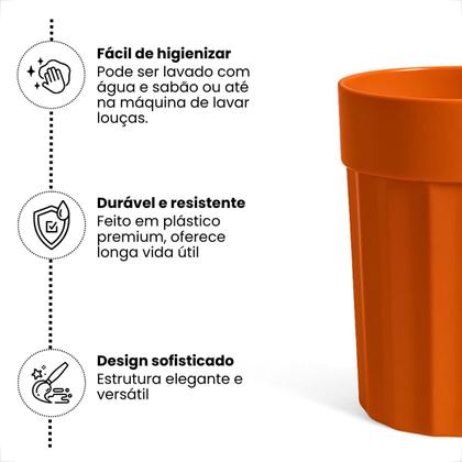 Imagem de Kit 10 Copos 350 ml de Plastico Merenda Festas Crianças Reutilizavel