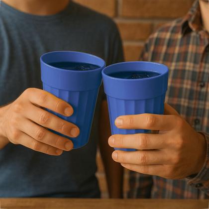 Imagem de Kit 10 Copos 350 ml de Plastico Merenda Festas Crianças Reutilizavel