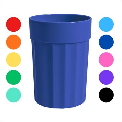 Imagem de Kit 10 Copos 350 ml de Plastico Merenda Festas Crianças Reutilizavel