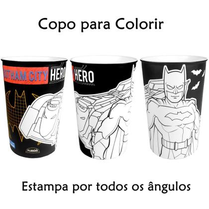 Imagem de Kit 10 Copos Estampado de Personagens Super Heróis Meninas e Meninos p/ Ovos de Páscoa