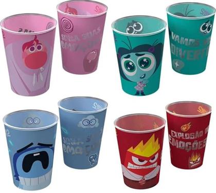 Imagem de Kit 10 Copos Infantil 320ml Divertidamente Plasútil - Sortidos