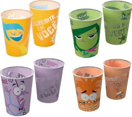 Imagem de Kit 10 Copos Infantil 320ml Divertidamente Plasútil - Sortidos