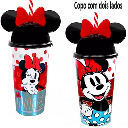 Imagem de Kit 10 Copos Minnie Vermelha C/ Orelha Festa Aniversario