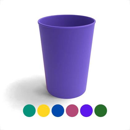Imagem de Kit 10 Copos Plásticos Coloridos 200ml Infantil Reutilizável e Resistente