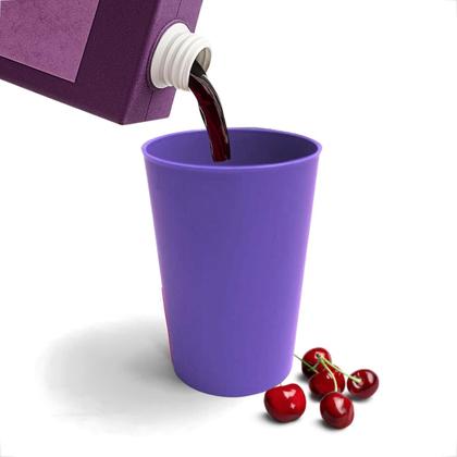 Imagem de Kit 10 Copos Plásticos Coloridos 200ml Infantil Reutilizável e Resistente