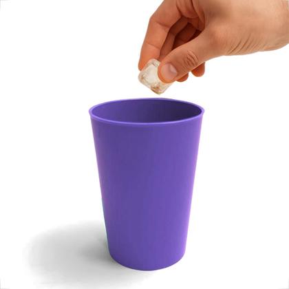 Imagem de Kit 10 Copos Plásticos Coloridos 200ml Infantil Reutilizável e Resistente