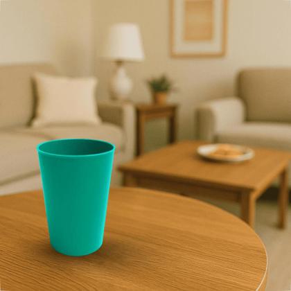 Imagem de Kit 10 Copos Plásticos Coloridos 200ml Infantil Reutilizável e Resistente