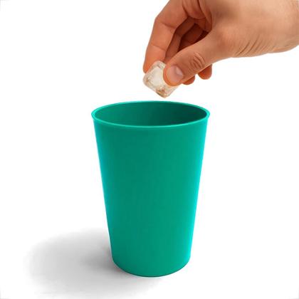 Imagem de Kit 10 Copos Plásticos Coloridos 200ml Infantil Reutilizável e Resistente