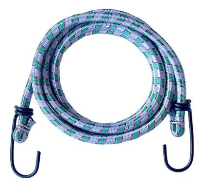 Imagem de Kit 10 Corda Elástica Bagageiro C/ Gancho Extensor 1m X 8mm