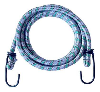 Imagem de Kit 10 Corda Elástica Bagageiro Com Gancho Extensor 1M X 8Mm