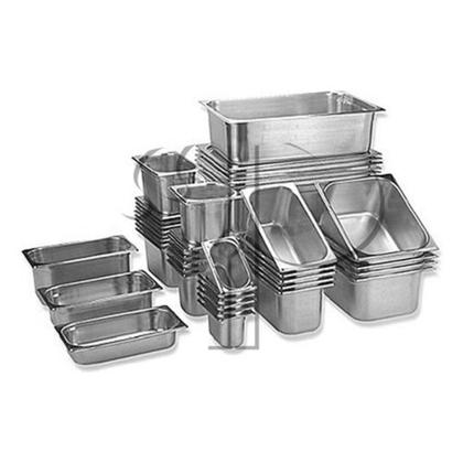 Imagem de Kit 10 cubas  gastronomicas gn inox 1/1x65