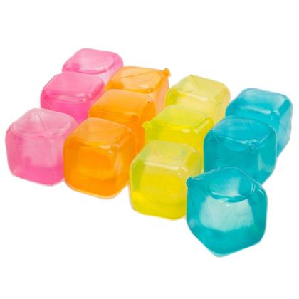 Imagem de Kit 10 Cubos De Gelo Artificial Reutilizável Colorido Kehome
