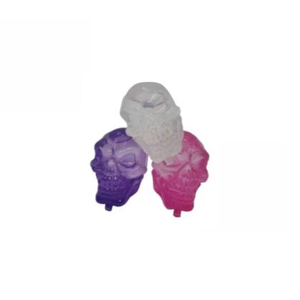 Imagem de Kit 10 Cubos Gelo Ecológico Reutilizável Artificial Colorido Caveira