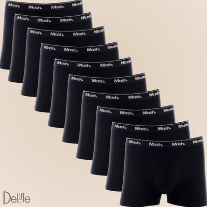 Imagem de Kit 10 Cueca Mash Box Boxer Cotton Algodão Original Com Nota Fiscal