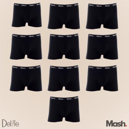 Imagem de Kit 10 Cueca Mash Box Boxer Cotton Algodão Original Com Nota Fiscal